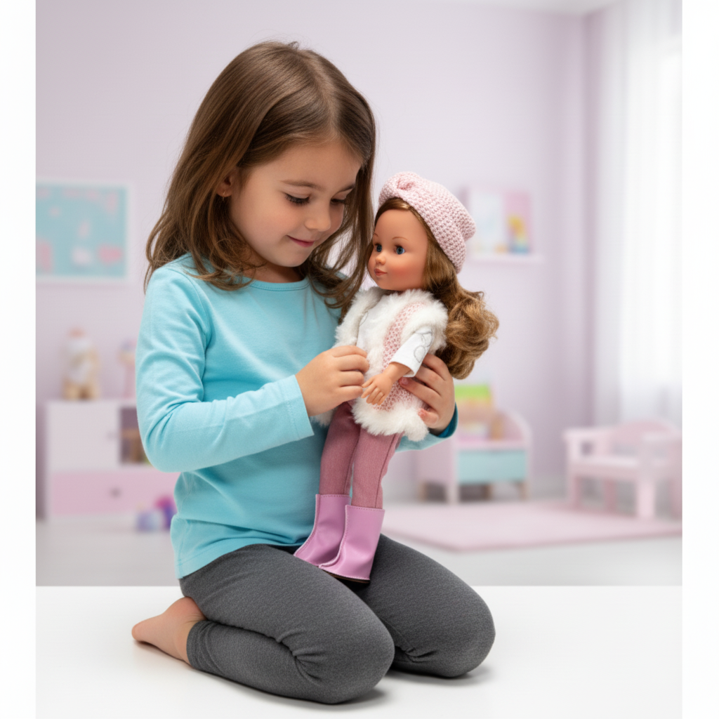 Muñeca Arias Elegance Valentina – Muñeca Bebé de 38 cm con Ropa y Complementos | Fabricada en España