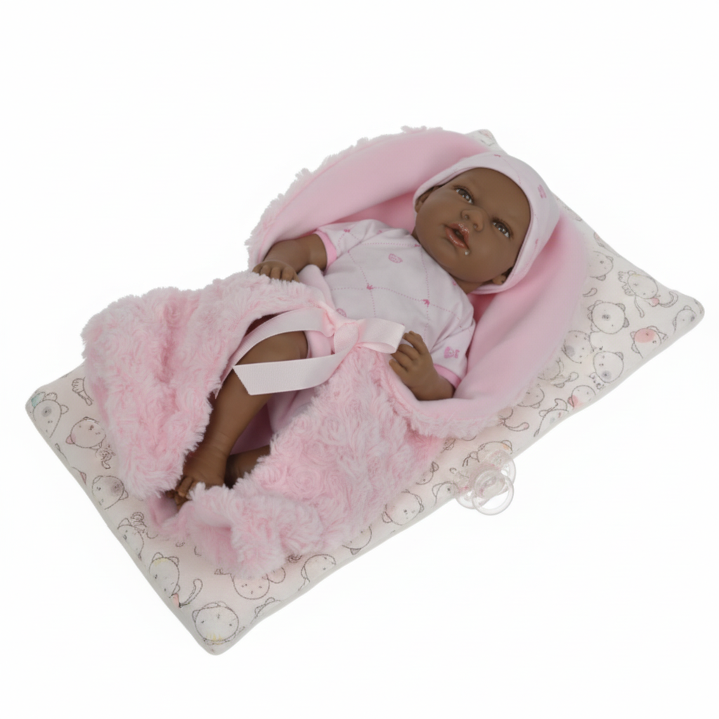 Muñeca Arias Elegance – Muñeca Bebé de 40 cm con Conjunto y Accesorios | Fabricada en España