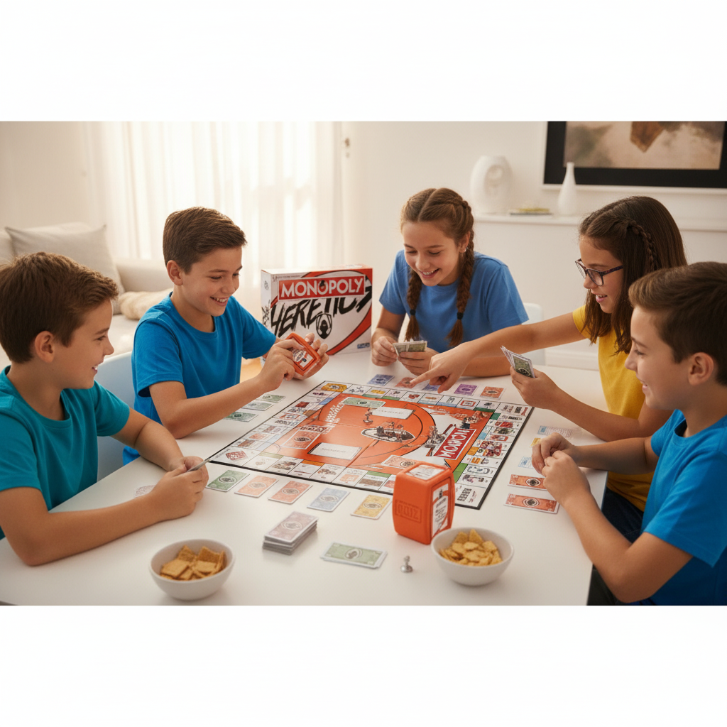 Pack exclusivo Team Heretics: Monopoly + Top Trumps Quiz con 500 preguntas. Juegos oficiales en español para fans y jugadores.