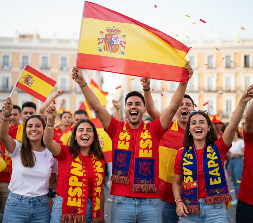 Pack de Bandera Grande + Bufanda + Bandera para Coche | Set Completo para Animar y Celebrar | Ideal para Fiestas, Eventos Deportivos y Desfiles