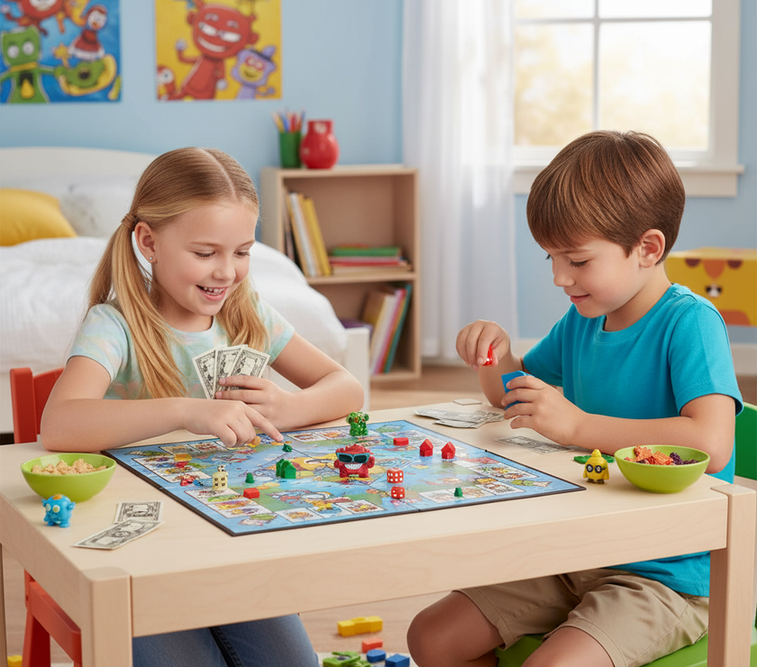 Monopoly Junior SuperThings | Juego de Mesa Infantil Basado en los SuperThings | Versión en Español | Diversión Educativa para Niños