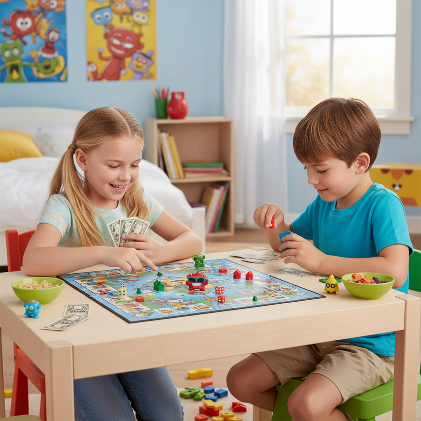 Monopoly Junior SuperThings | Juego de Mesa Infantil Basado en los SuperThings | Versión en Español | Diversión Educativa para Niños