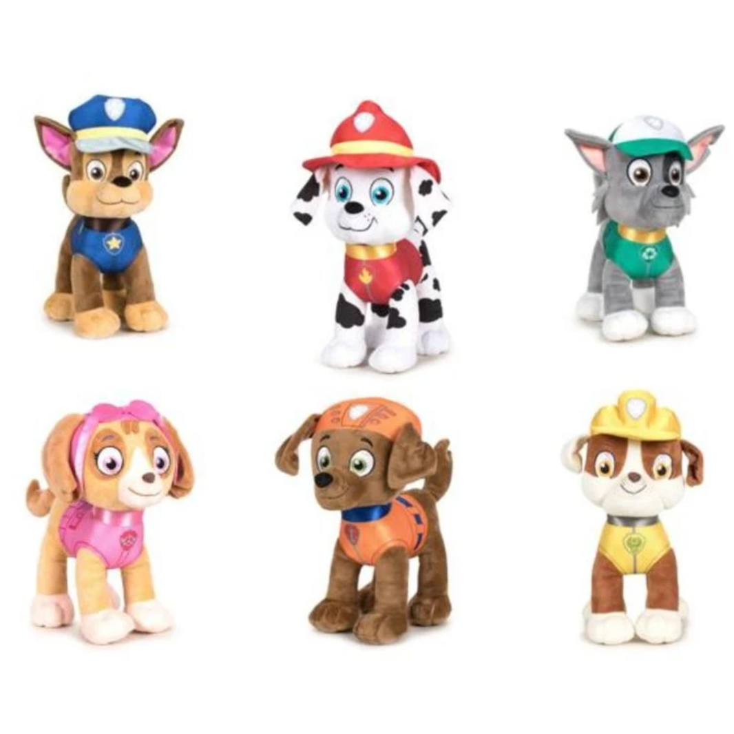 Peluche Patrulla Canina 20 cm - Chase, Marshall, Rocky, Skye, Zuma y Rubble