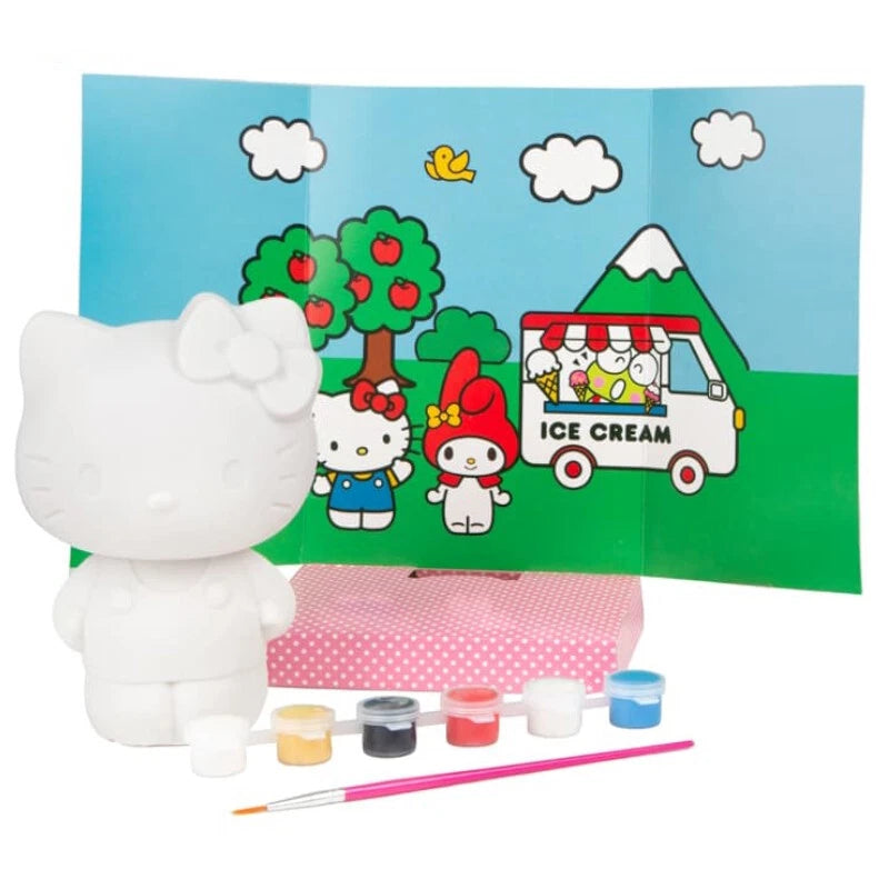 Figura Hello Kitty para Pintar | Kit Creativo con Pinturas y Pincel