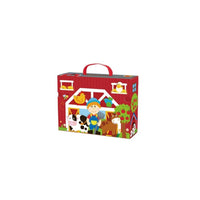 Set de Granja con Caja y animales – Juego de Granja Infantil con 35 Piezas