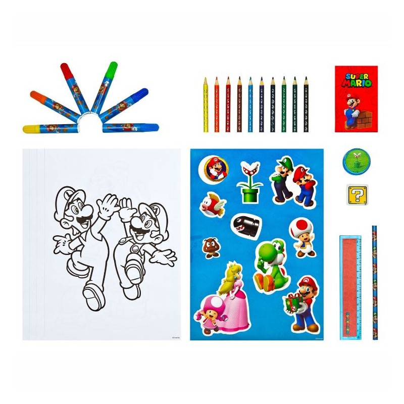 Set de Papelería Super Mario Tower 35 piezas