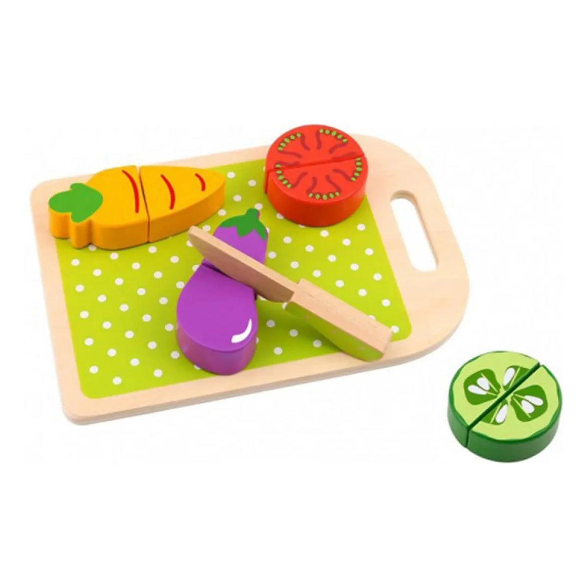 Juego de Madera para Cortar Verduras 6 Piezas