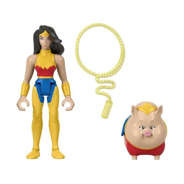 Figura DC Wonder Woman con Lazo y Cerdito PB