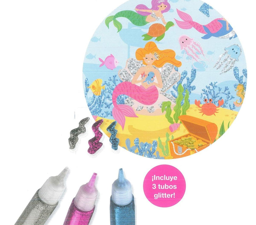 Puzzle Glitter para Decorar IMAGILAND Sirenas