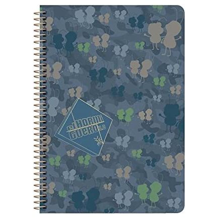 Cuaderno espiral de tapa blanda, tamaño 1/4. 80 hojas. El Hormiguero. Surtidos