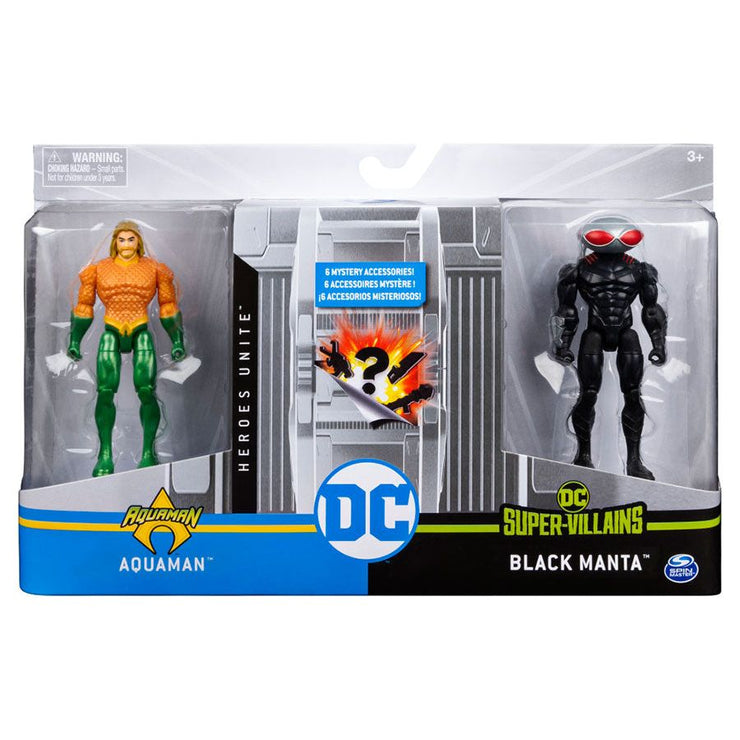 DC Figuras 10cm Pack de pelea. Bizak. caja algo dañada