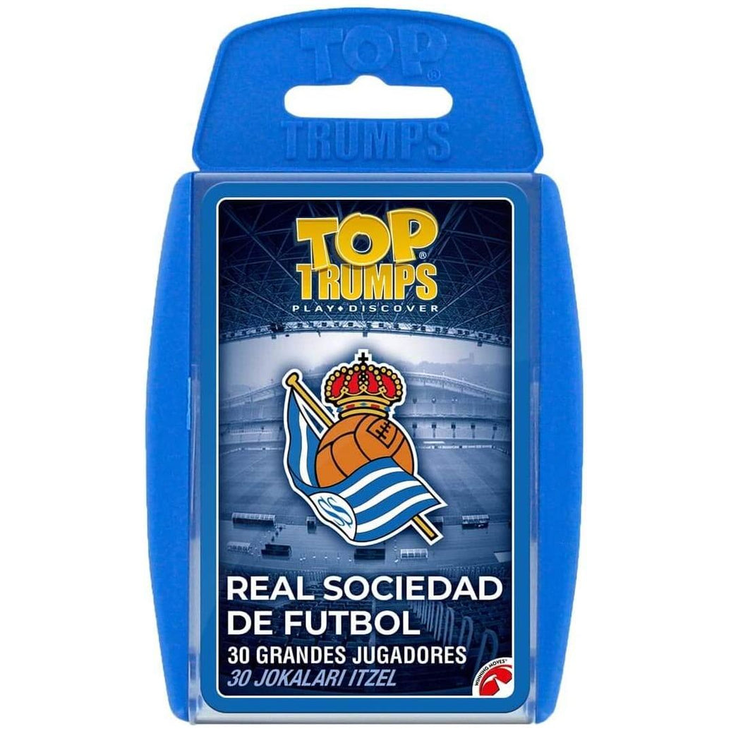 Top Trumps Real Sociedad de Fútbol (Versión en Español y en Euskera) - Baraja Juego de Cartas