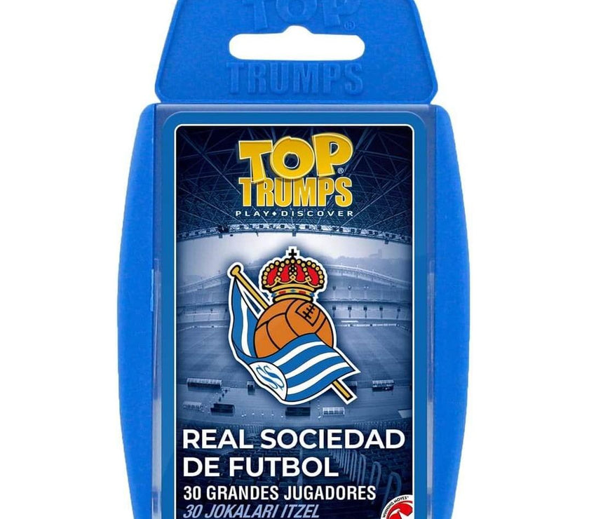 Top Trumps Real Sociedad de Fútbol (Versión en Español y en Euskera) - Baraja Juego de Cartas