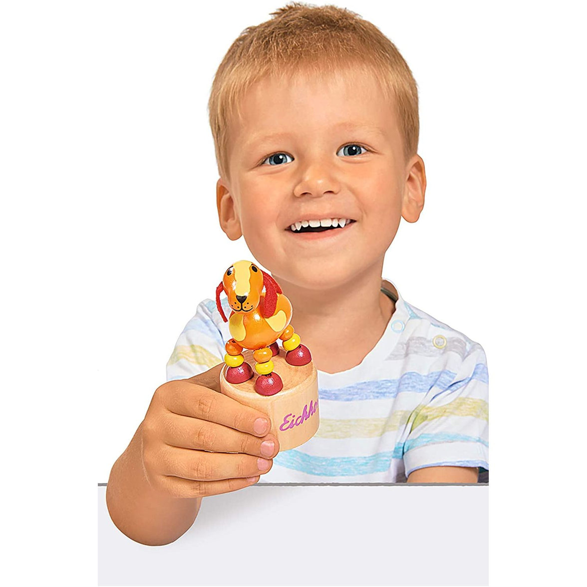 Eichhorn- Figura Mecánica de Animales de Madera, 8-11 cm, 6 Modelos Disponibles