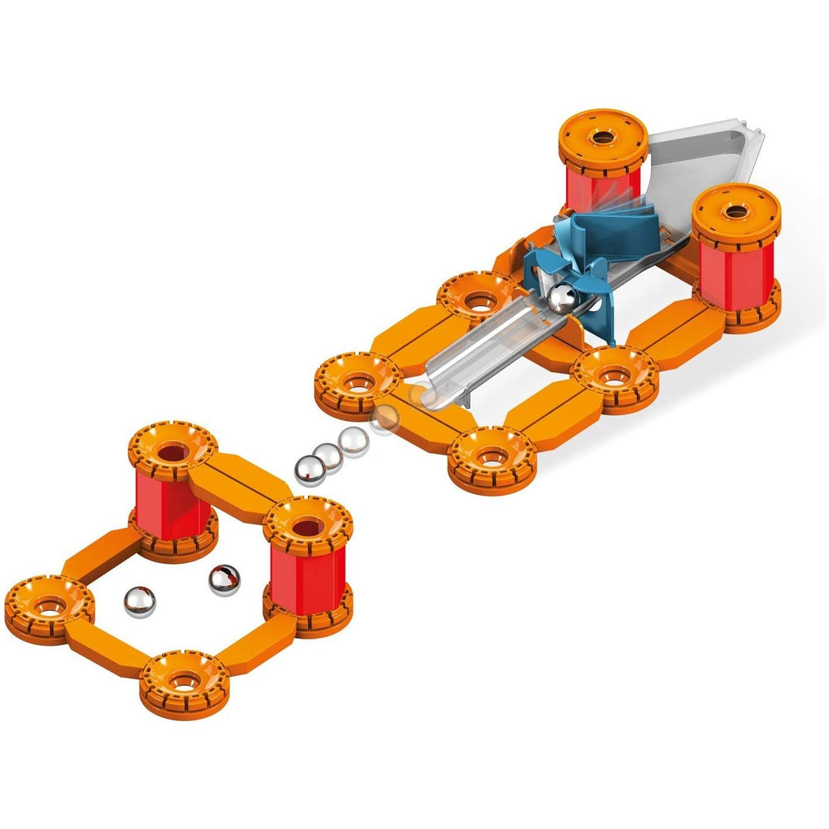 Geomag- Mechanics Construcciones magnéticas 95 Piezas - caja algo dañada