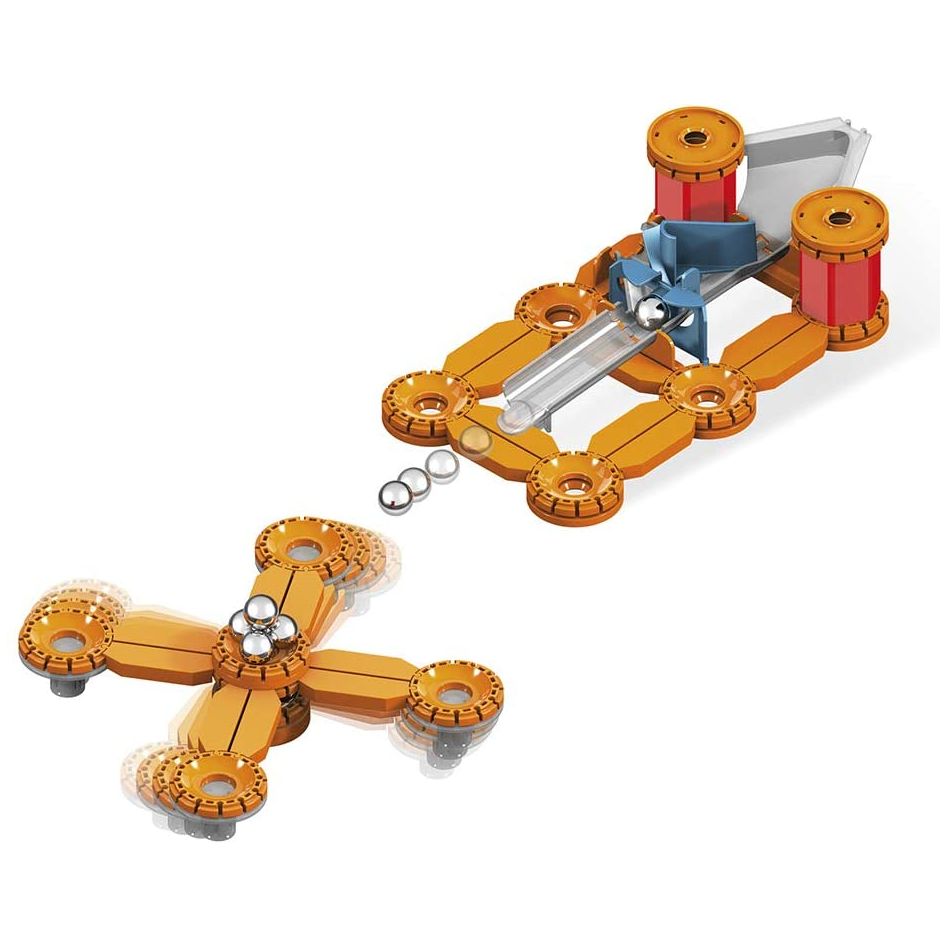 Geomag- Mechanics Construcciones magnéticas 95 Piezas - caja algo dañada