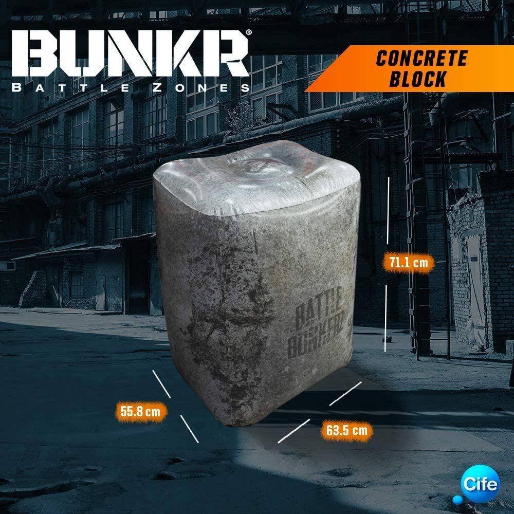 Bunkr- Surtido Buttle Zone Take Cover Concrete Block