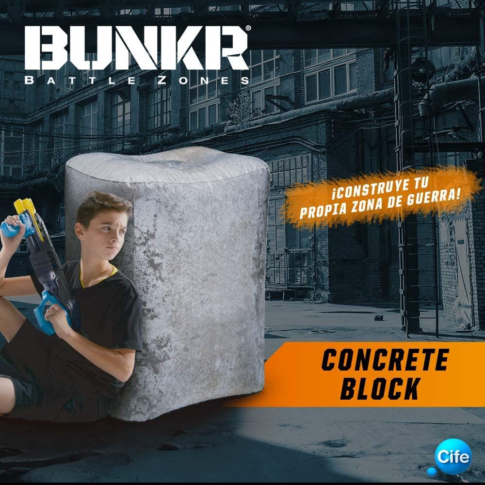 Bunkr- Surtido Buttle Zone Take Cover Concrete Block