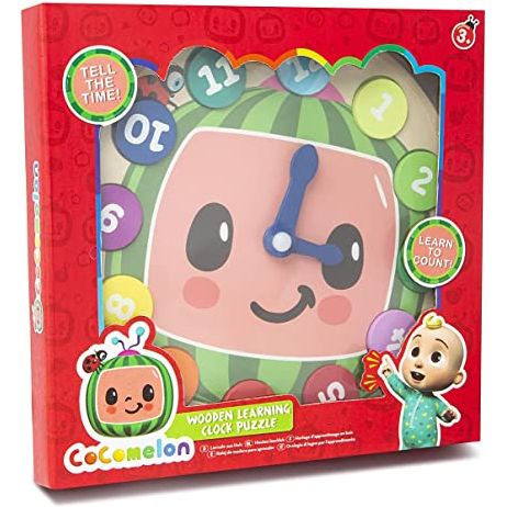 Cocomelon Reloj de Madera Aprendizaje