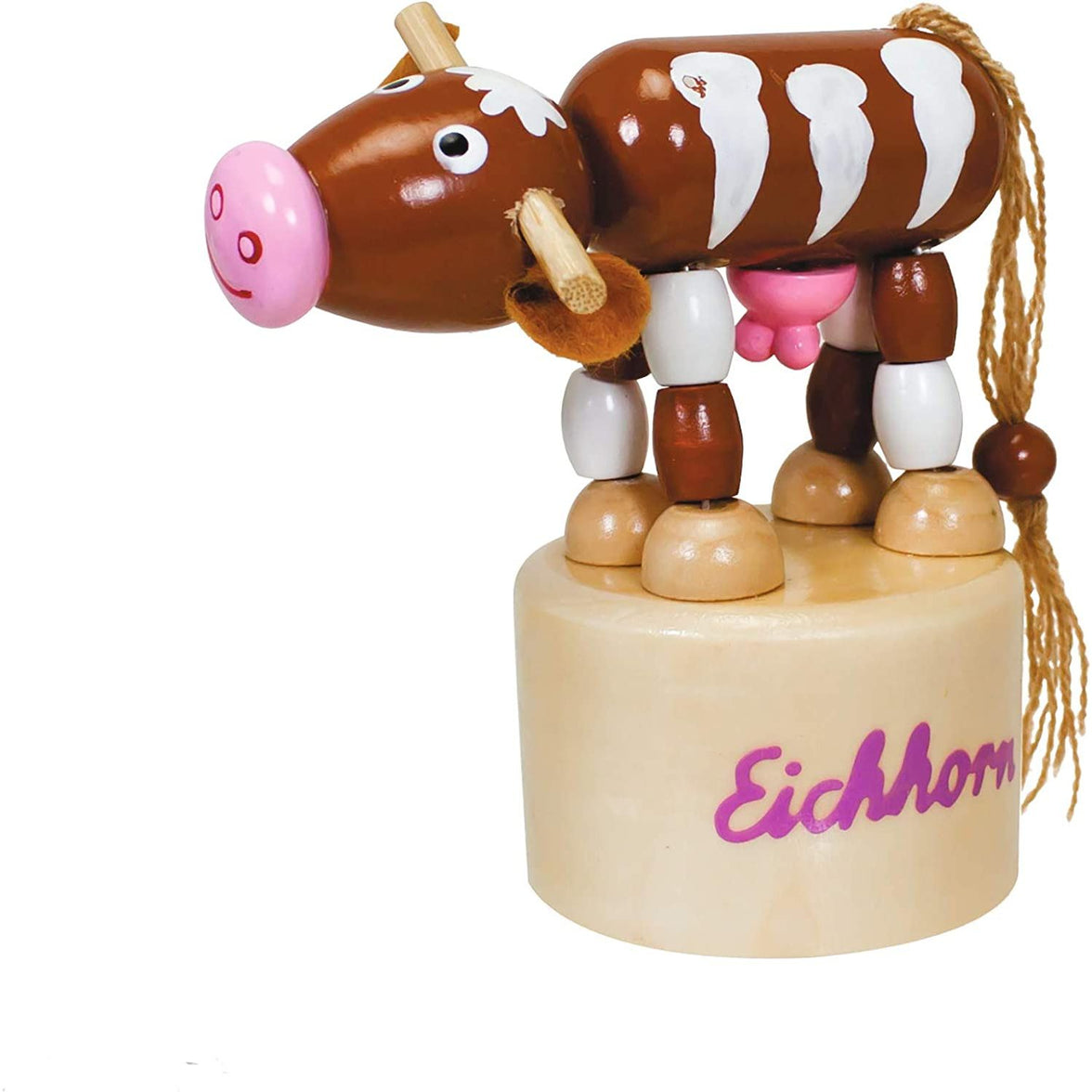 Eichhorn- Figura Mecánica de Animales de Madera, 8-11 cm, 6 Modelos Disponibles