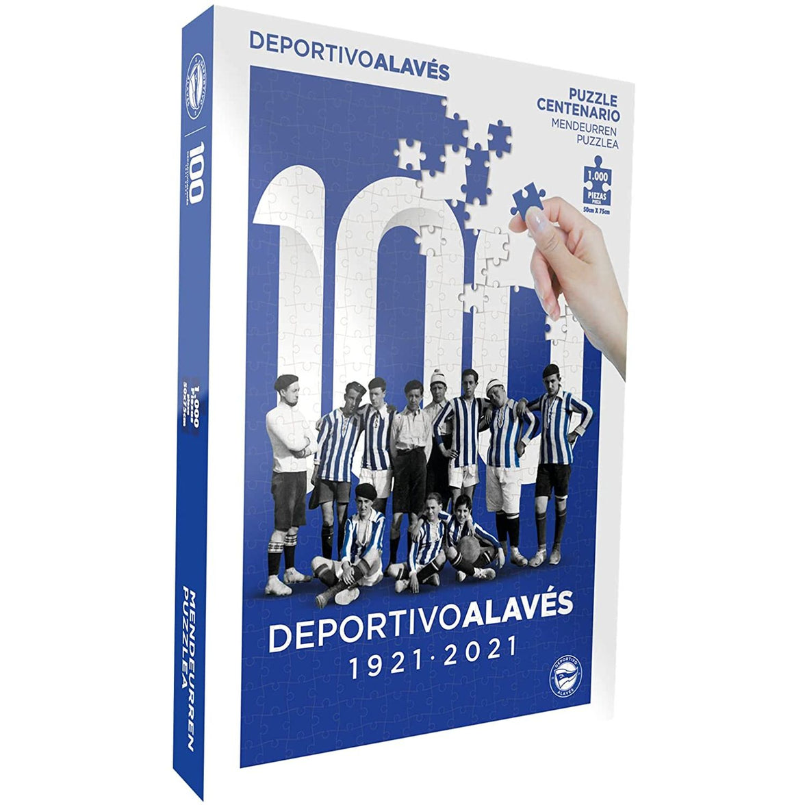 Puzzle 1000 Piezas Deportivo Alavés Centenario | Rompecabezas Oficial del Club | Edición Especial Coleccionista | Regalo Ideal para Aficionados y Fans del Fútbol
