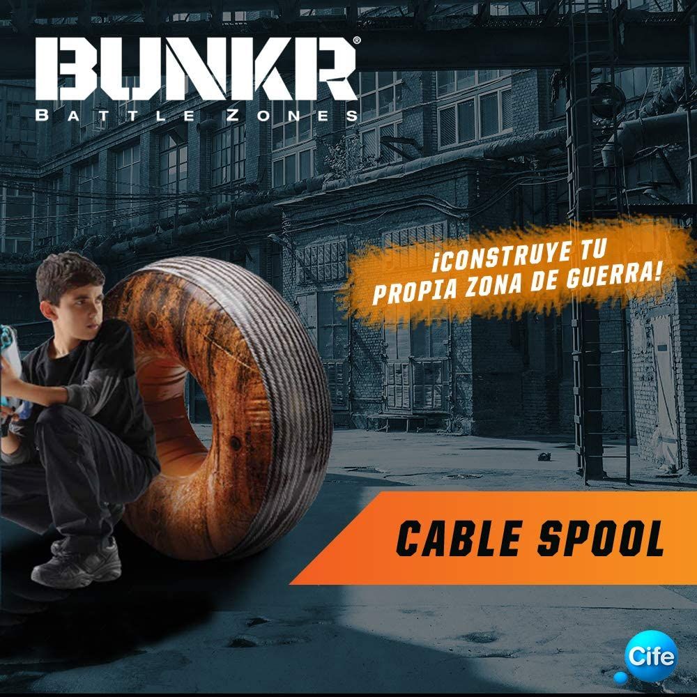 Bunkr- Surtido Buttle Zone Take Cover Cable Spool