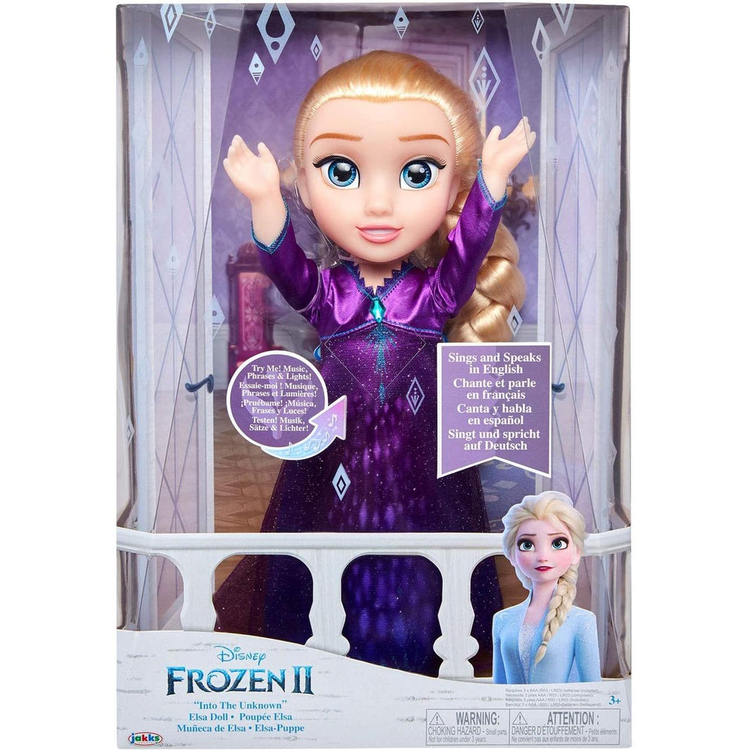 Frozen 2 - Elsa Muñeca Musical Grande de 38 cm – Elsa Canta Las 14 Frases de la Película