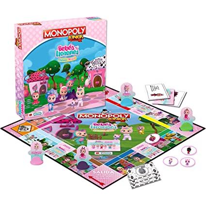 Monopoly Junior Bebés Llorones Lágrimas Mágicas | Juego de Mesa Infantil Oficial
