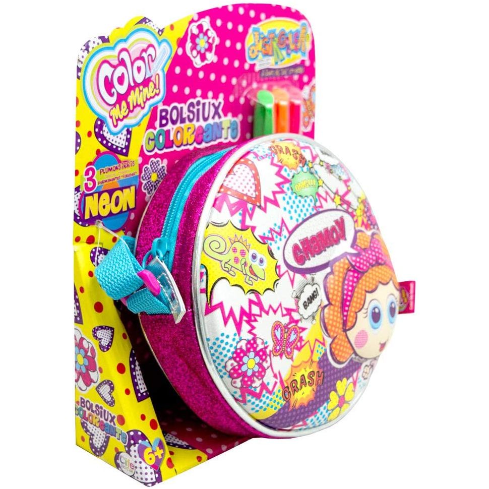 Bolso Redondo Chamoy – CMM Bolsiux Coloreante | Accesorio Infantil Original