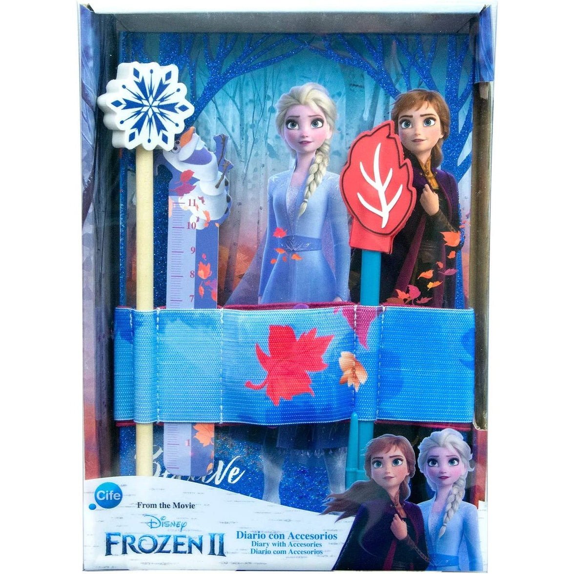 FROZEN II- Disney Diario con Accesorios.