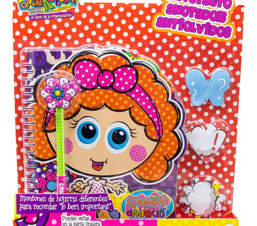 Chamoy- ARTEFACTO ANOTADOR ANTIOLVIDOS Cuaderno con accesorios