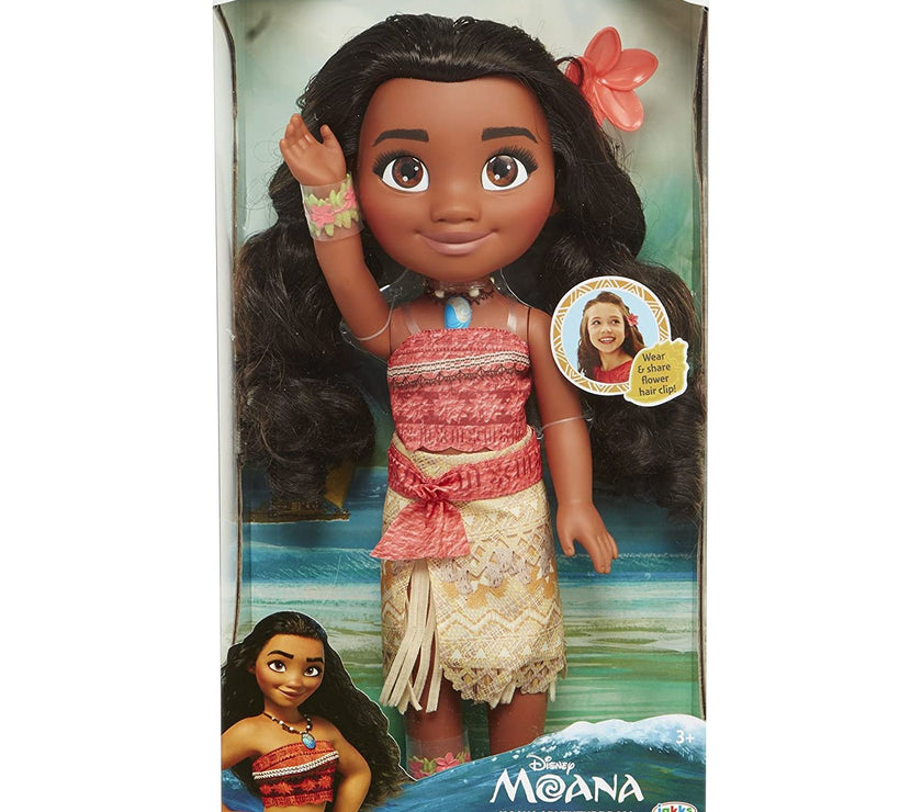 Glop Games- Princesa Disney, muñeca Vaiana con Todo Lujo de Detalle. Caja algo dañada