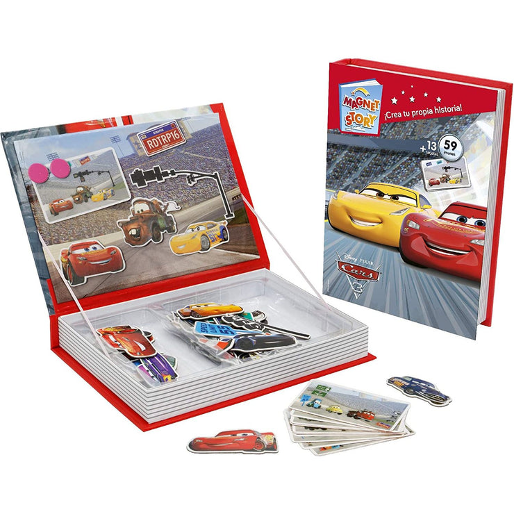 Falomir - Magnet Story-Disney Cars Juego de Mesa