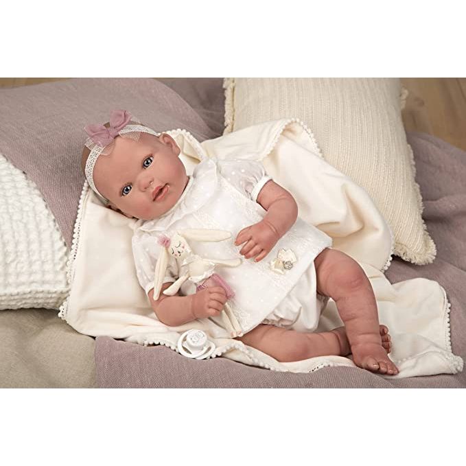 Muñecas Arias Reborn Naroa Con Manta y Muñequito 45 cm 98088