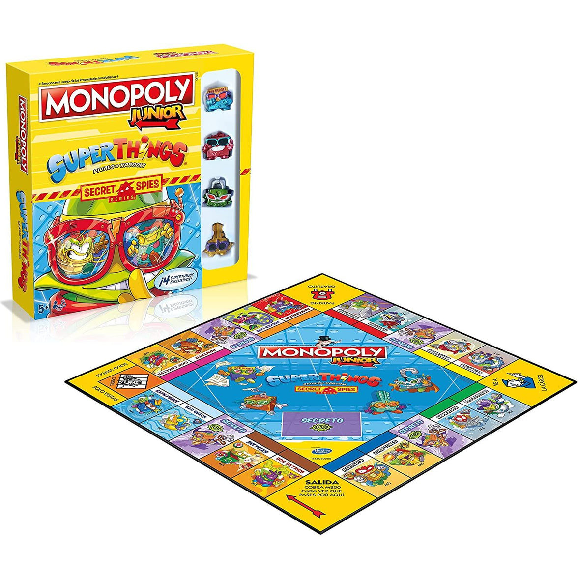 Monopoly Junior SuperThings | Juego de Mesa Infantil Basado en los SuperThings | Versión en Español | Diversión Educativa para Niños