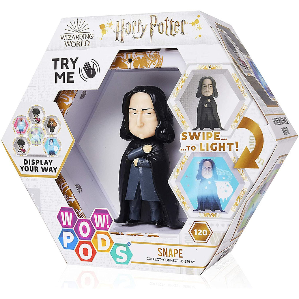 WOW! PODS Harry Potter – Figura Snape | Figura Coleccionable Interactiva con Luz LED | Juguete Oficial para Fans de Hogwarts
