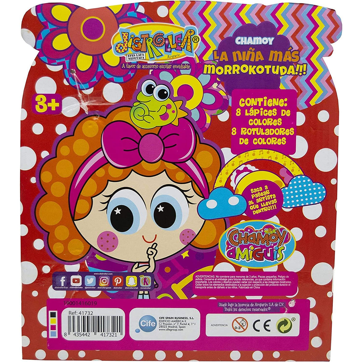 Estuche Escolar SUPERCHAMOY  | Portalápices EstucheChamoy Amiguis | Edición "Alumna FANTÁSTICA"