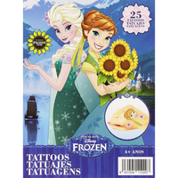 Disney Frozen – Set Fashion de Tatuajes Temporales para Niñas | Tatuajes Infantiles de Elsa y Anna | Fáciles de Aplicar y Quitar | Ideal como Regalo Original de Frozen