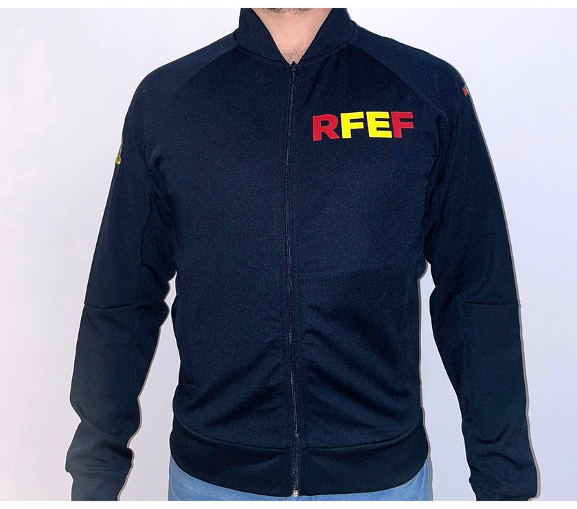 Chaqueta Adulto Eurocopa, Azul Marino, Oficial Real Federación Española de Futbol