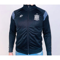 Chaqueta Adulto Eurocopa, negra y gris, Oficial Real Seleción Española de Futbol