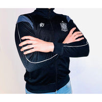 Chaqueta Adulto Eurocopa, negra y gris, Oficial Real Seleción Española de Futbol