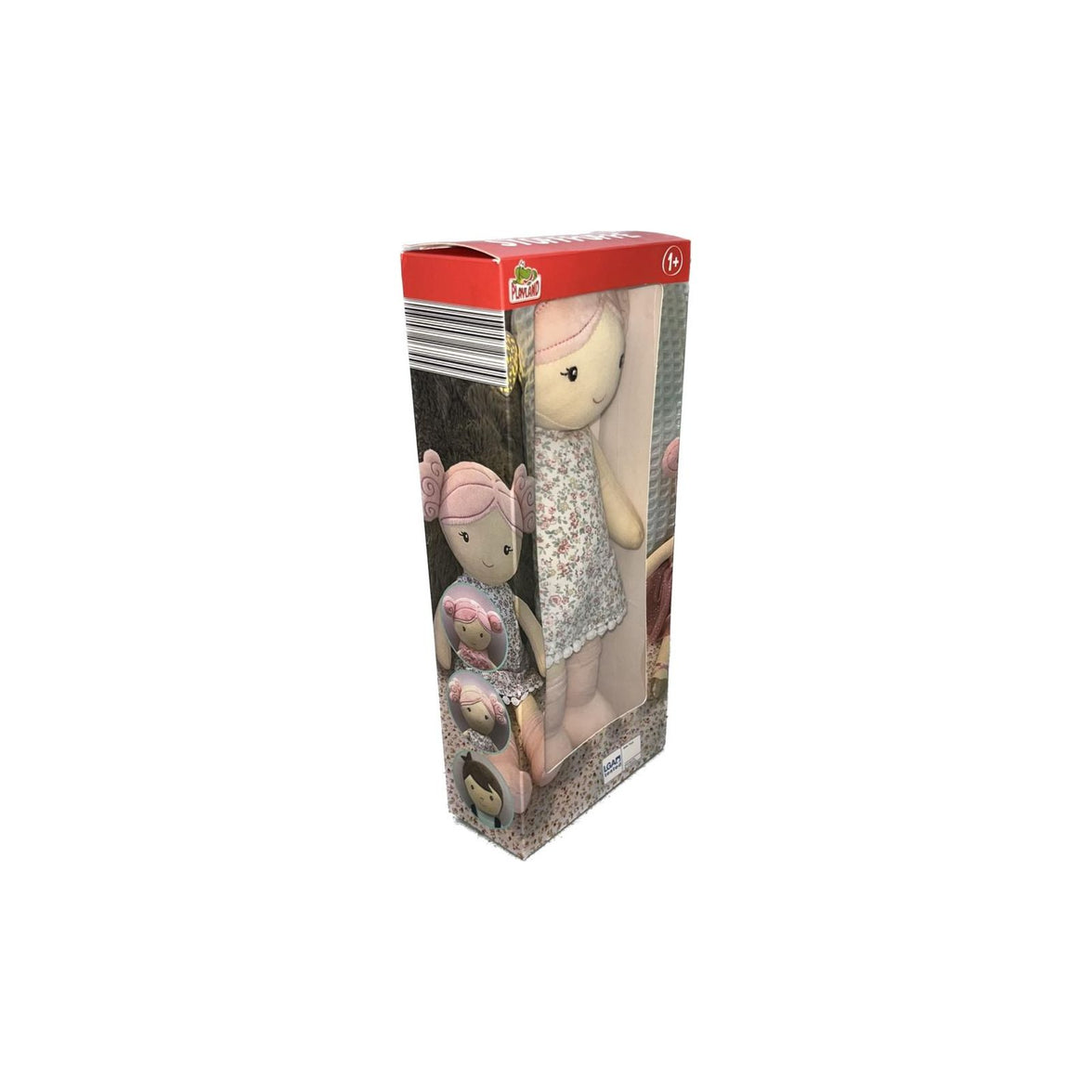 Muñeca de Trapo con Vestido Bordado de Flores 35 cm | Juguete Clásico y Suave