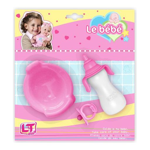 Set biberon, orinal y chupete - Caja algo dañada