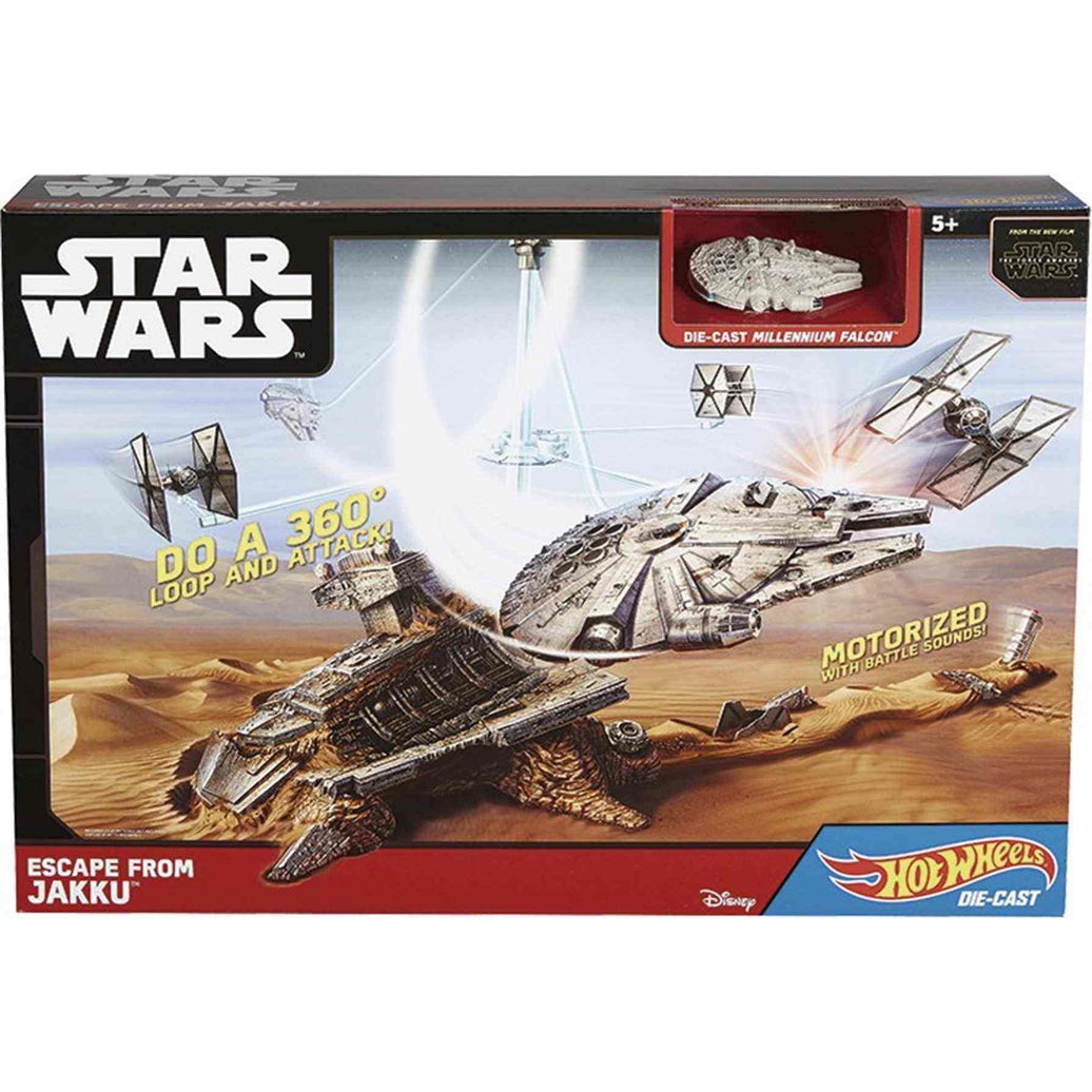 Pista Hot Wheels Star Wars Gran Nave Estelar.- Caja algo dañada