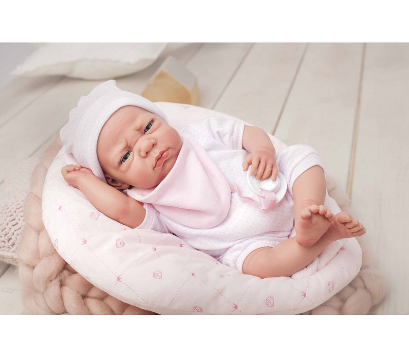 ELEGANCE 40 CM EDUR ROSA CON COJIN MUÑECO CON PESO