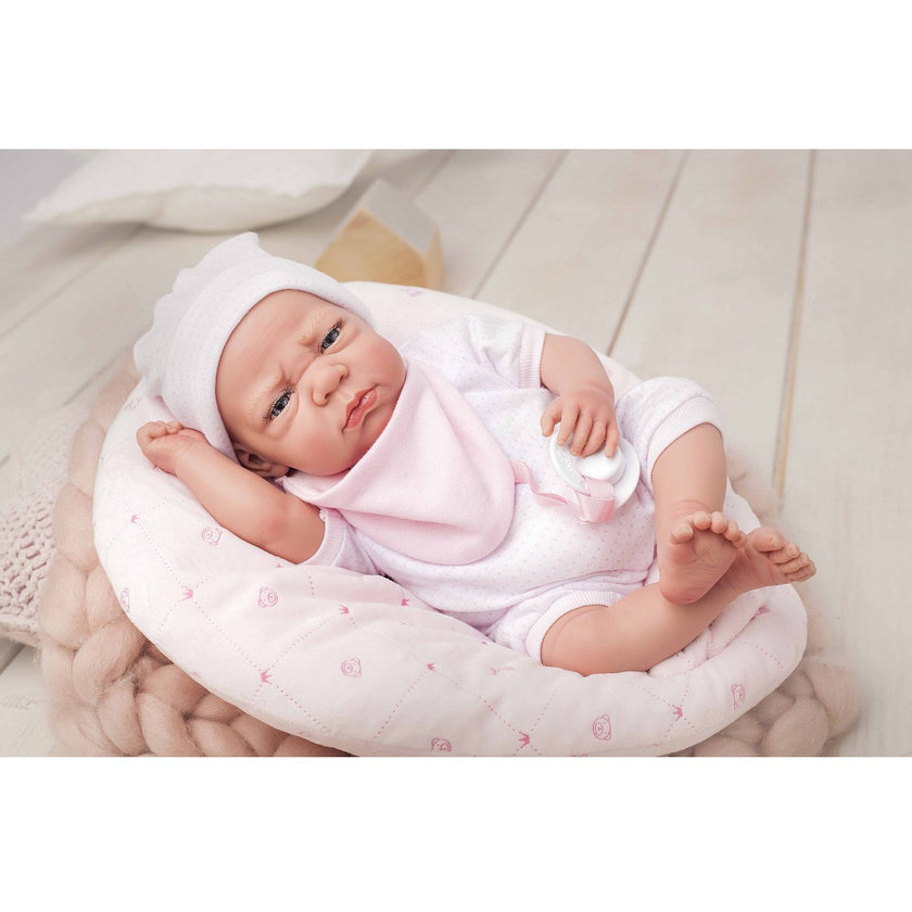 ELEGANCE 40 CM EDUR ROSA CON COJIN MUÑECO CON PESO