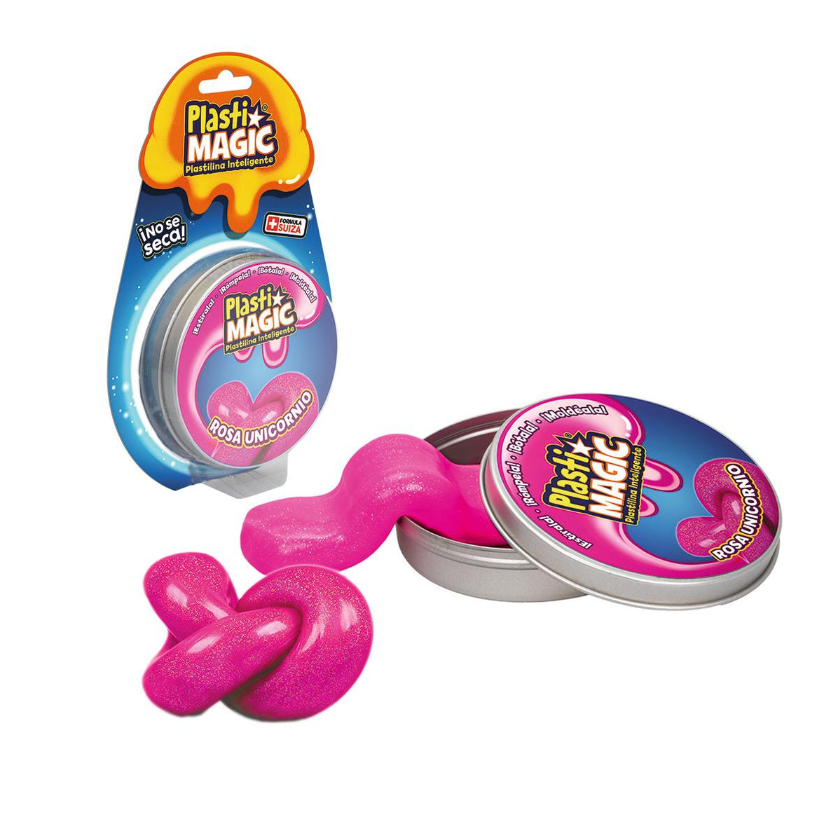 Plasti Magic – Plastilina Inteligente | Masa Moldeable Divertida y Educativa | Cambia de Color, Rebota y se Estira | Juguete Sensorial para Niños