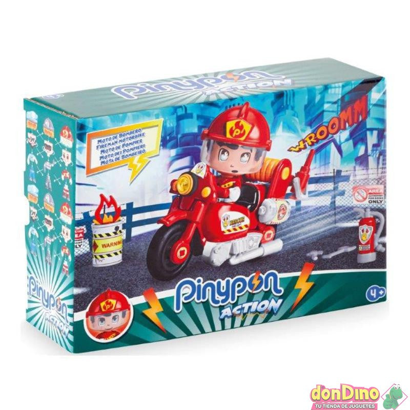 Pinypon Action Moto de Bombero