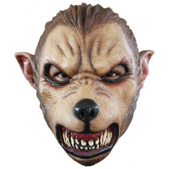 Máscara de cabeza de lobo latex. Talla única
