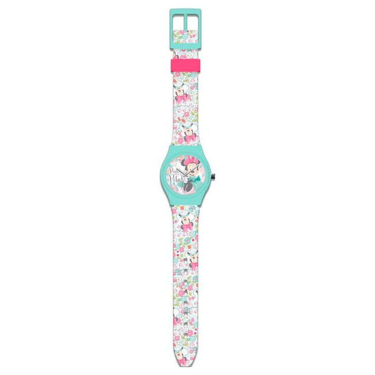 Reloj Analogico En Caja De Metal Minnie